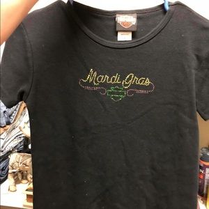 Harley Davidson Mardi Gras shirt